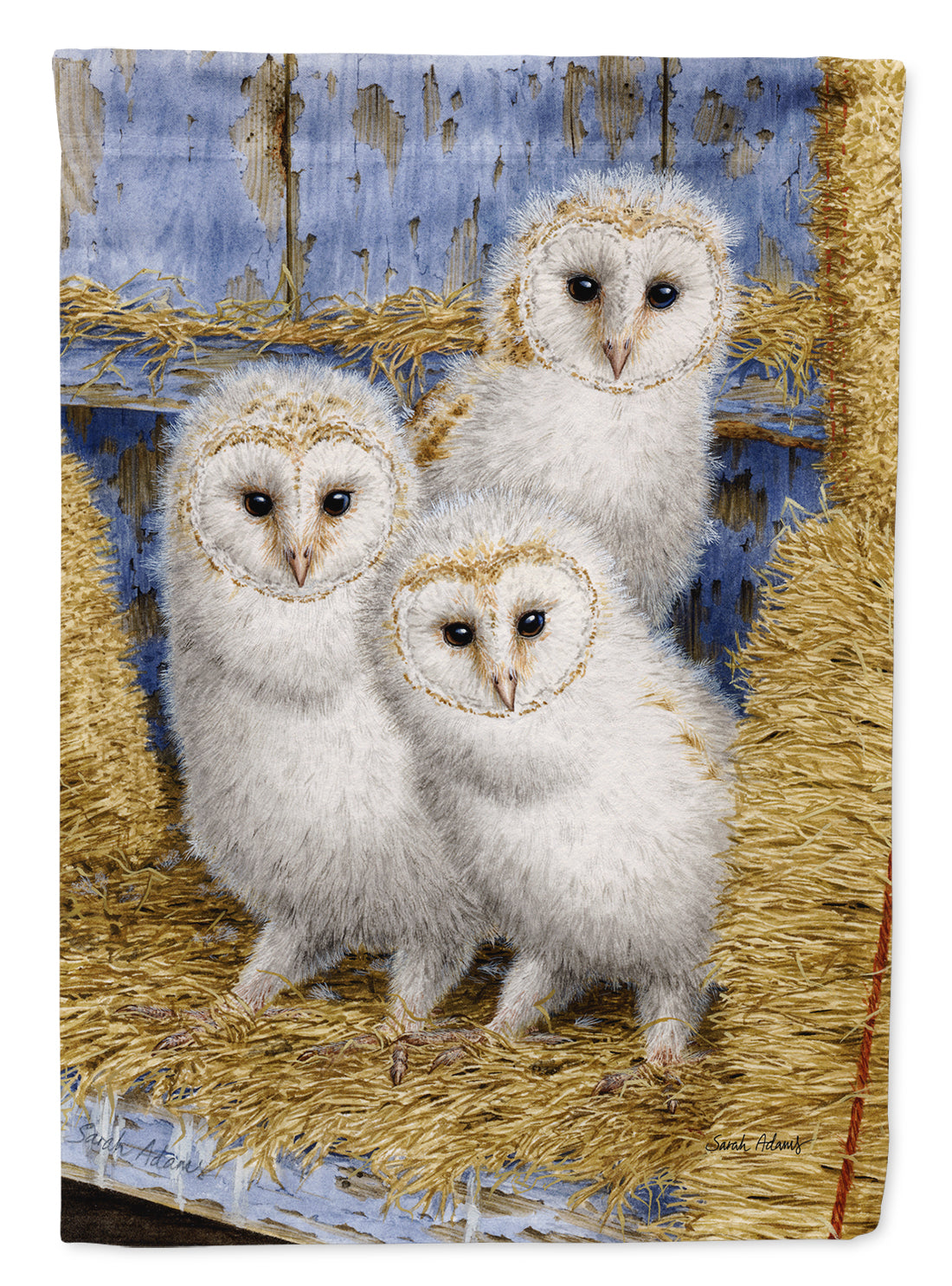 Barn Owl Chicks Flag Garden Size ASA2076GF.