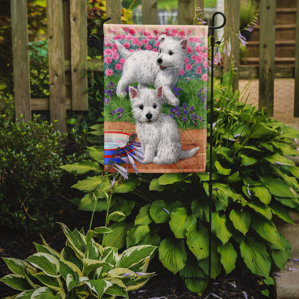 Westie Pups Flag Garden Size ASA2117GF.