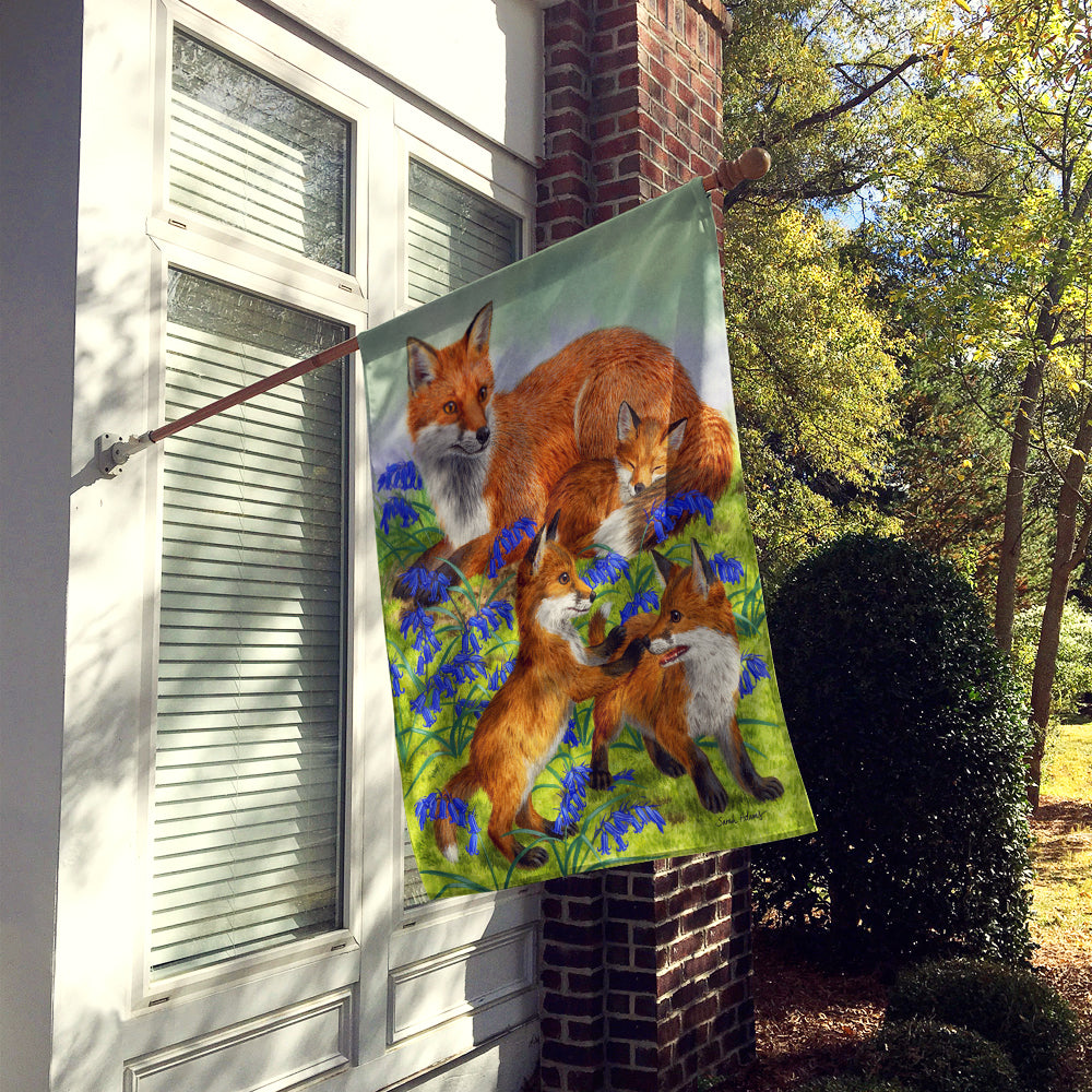 Fox Family Flag Canvas House Size ASA2123CHF