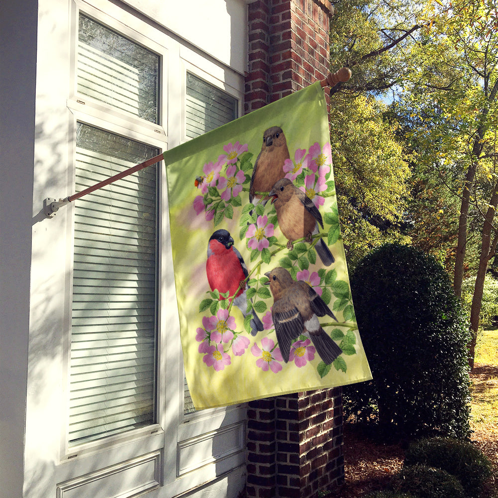 Eurasian Bullfinches Flag Canvas House Size ASA2154CHF