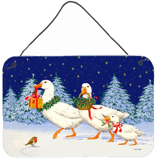 Three Geese & Gifts Wall or Door Hanging Prints ASA2170DS812 by Caroline's Treasures