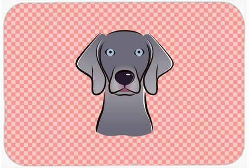 Checkerboard Blue Weimaraner Mouse Pad, Hot Pad or Trivet BB1231MP by Caroline's Treasures