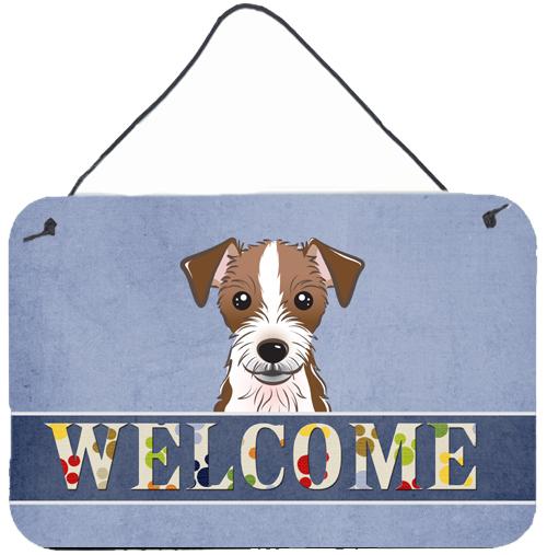Jack Russell Terrier Welcome Wall or Door Hanging Prints BB1388DS812 by Caroline's Treasures
