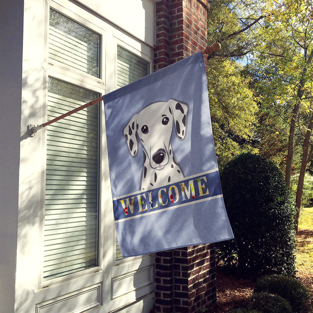Dalmatian Welcome Flag Canvas House Size BB1396CHF