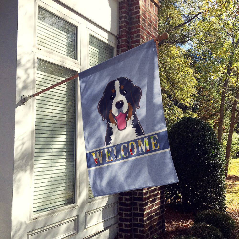 Bernese Mountain Dog Welcome Flag Canvas House Size BB1423CHF