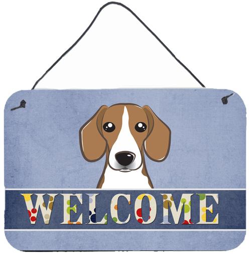 Beagle Welcome Wall or Door Hanging Prints BB1425DS812 by Caroline's Treasures