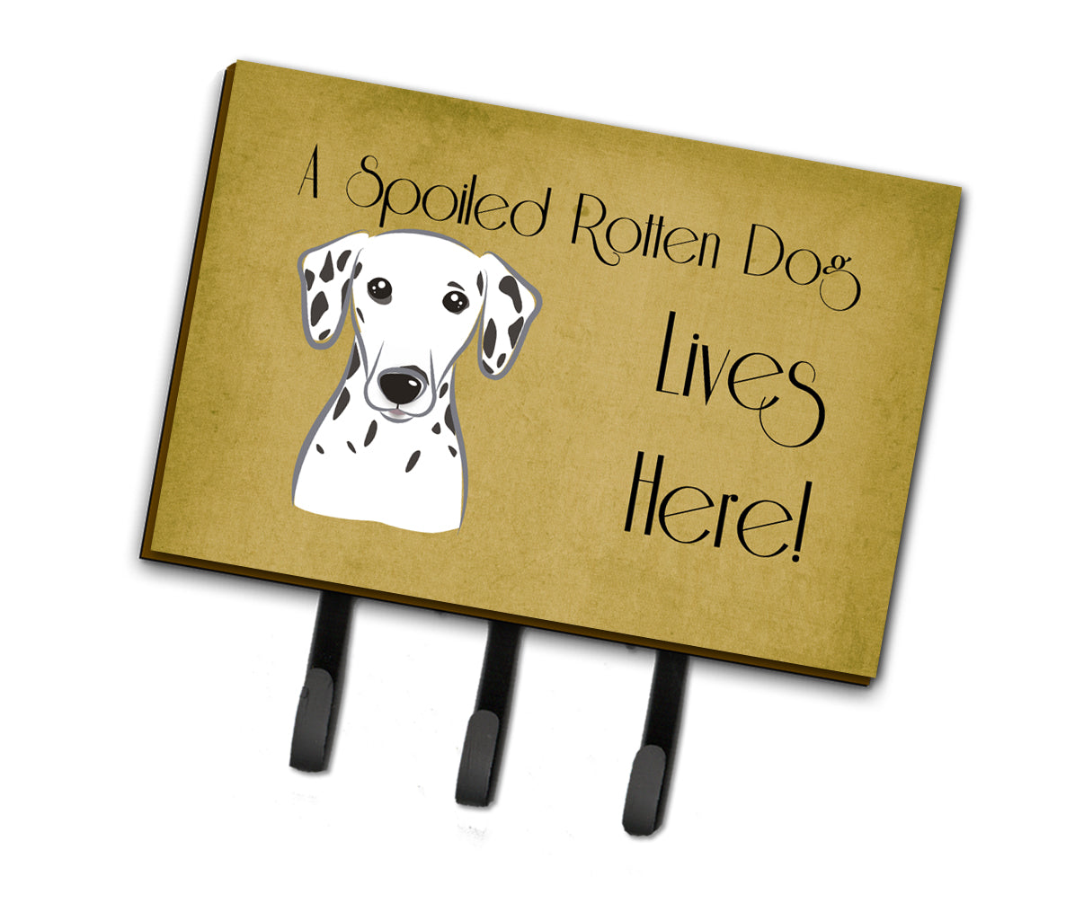Dalmatian Spoiled Dog Lives Here Leash or Key Holder BB1458TH68