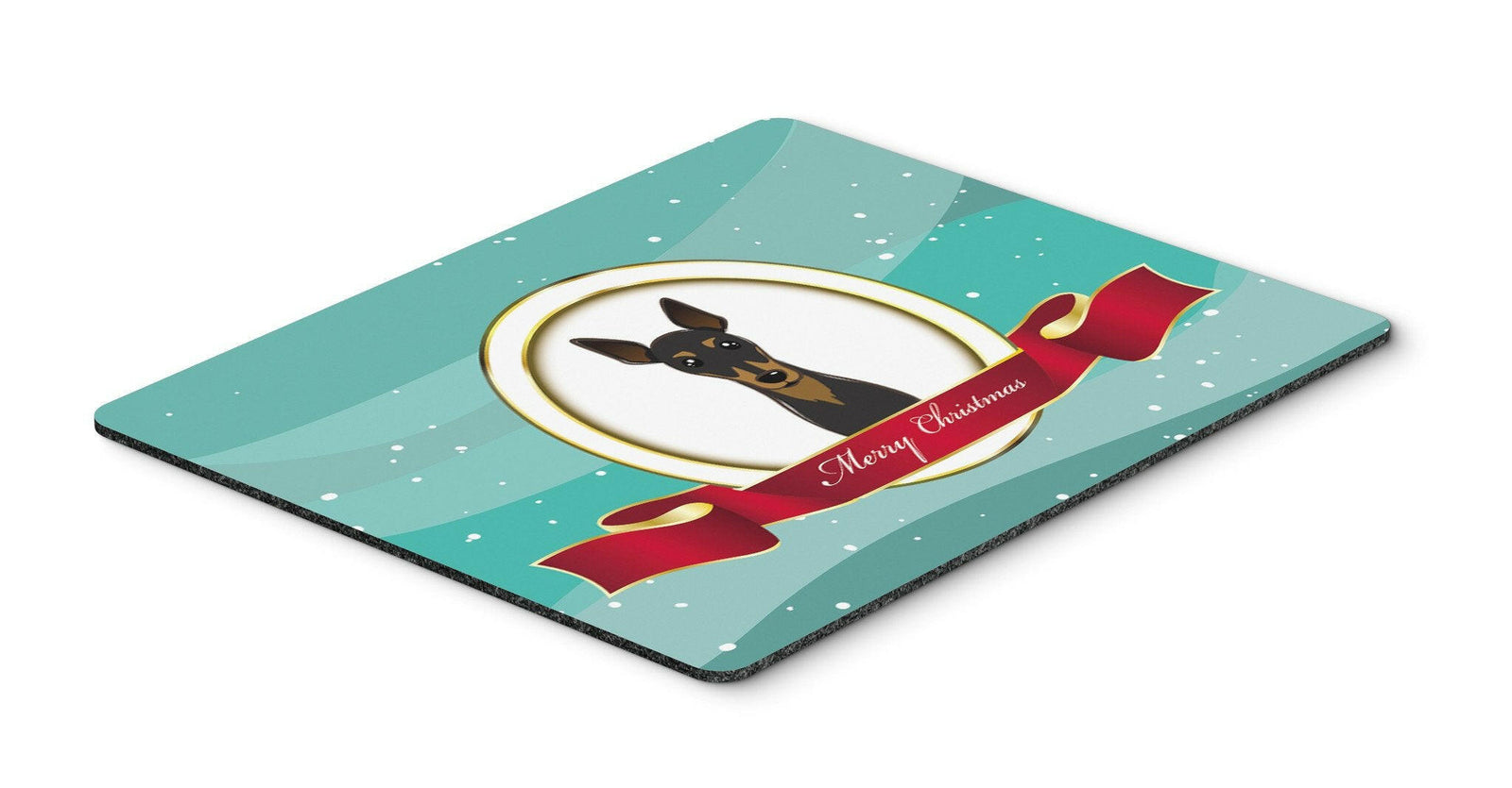 Min Pin Merry Christmas Mouse Pad, Hot Pad or Trivet BB1550MP by Caroline's Treasures