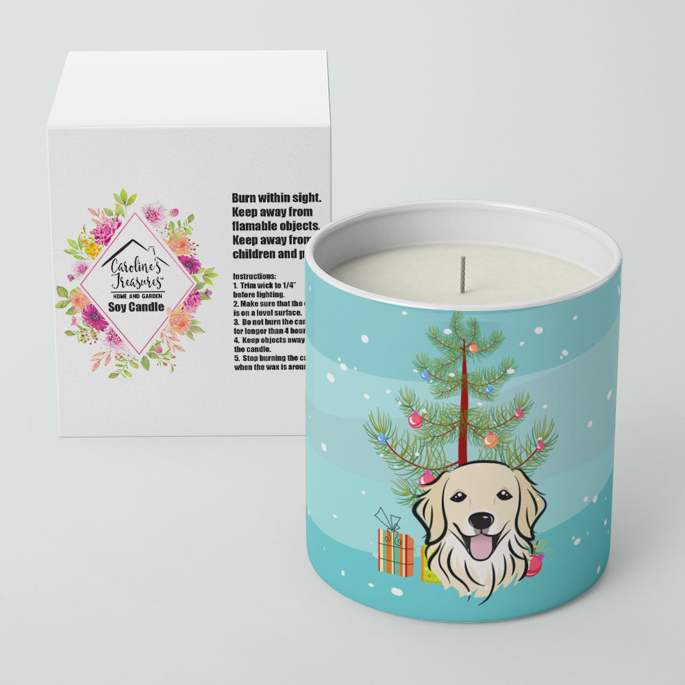 Buy this Christmas Tree and Golden Retriever 10 oz Decorative Soy Candle