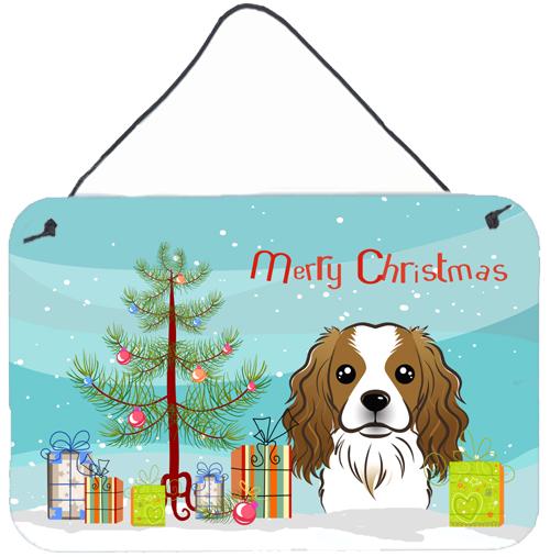 Christmas Tree and Cavalier Spaniel Wall or Door Hanging Prints BB1596DS812 by Caroline's Treasures