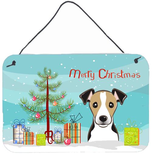 Christmas Tree and Jack Russell Terrier Wall or Door Hanging Prints BB1633DS812 by Caroline's Treasures