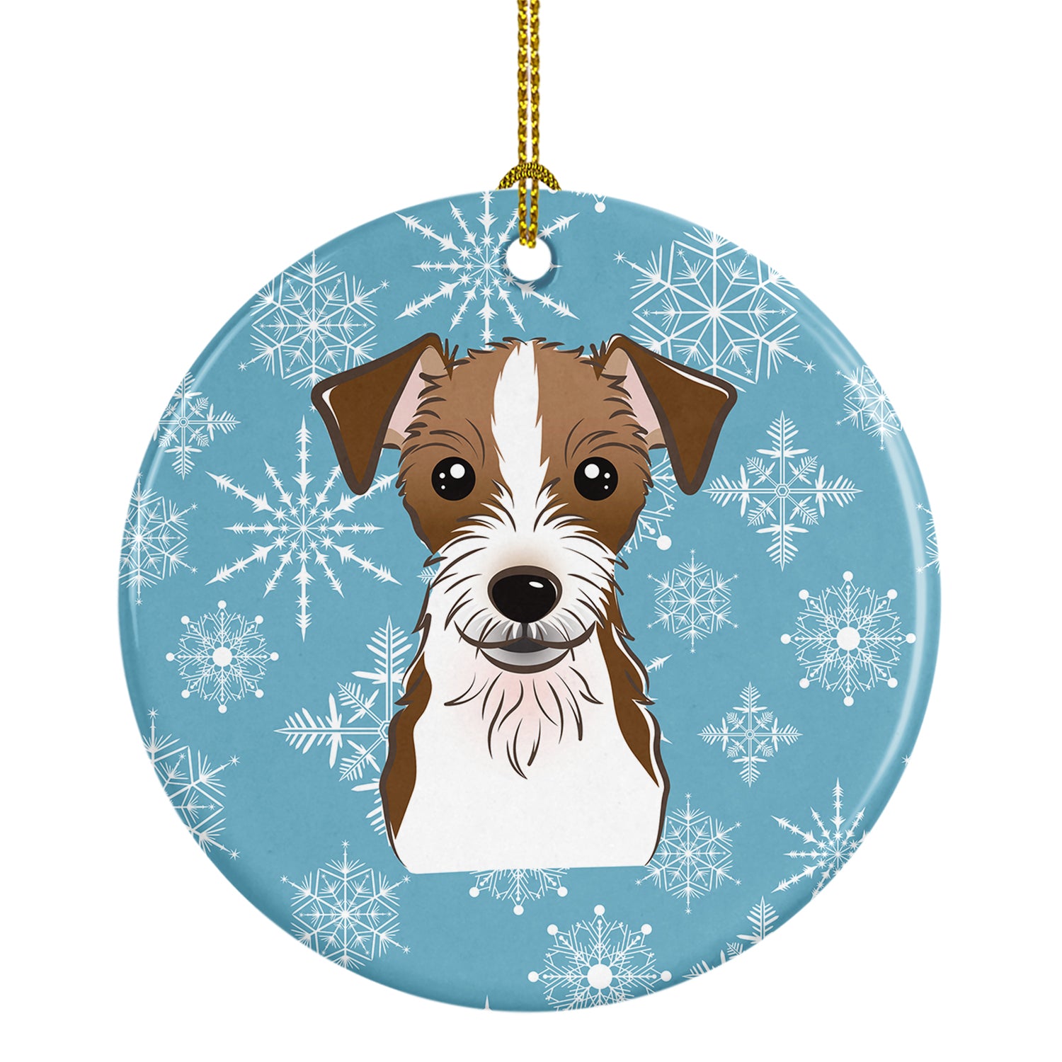 Snowflake Jack Russell Terrier Ceramic Ornament BB1636CO1 - the-store.com