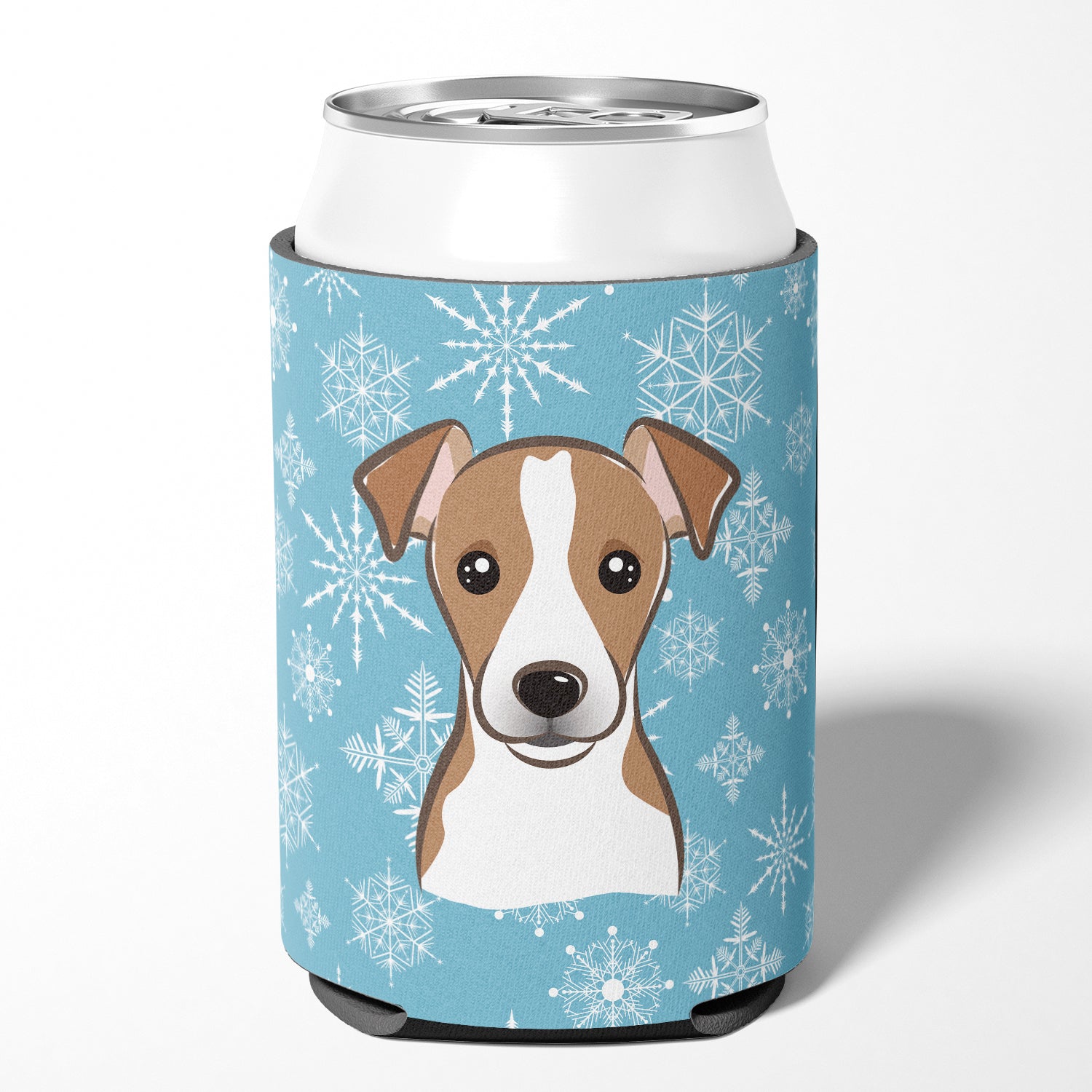 Snowflake Jack Russell Terrier Can or Bottle Hugger BB1694CC.