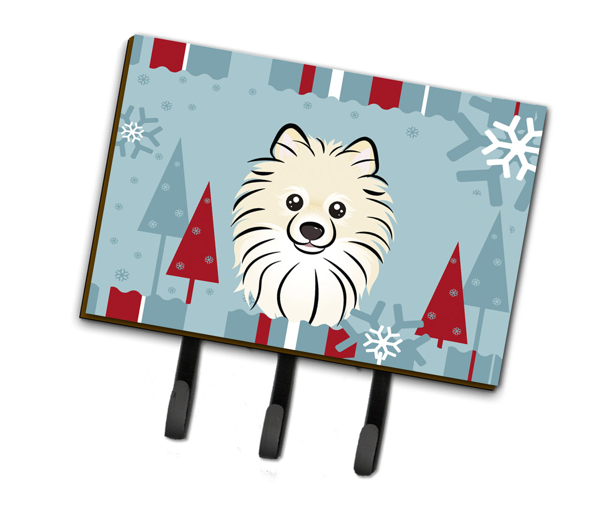 Winter Holiday Pomeranian Leash or Key Holder BB1703TH68