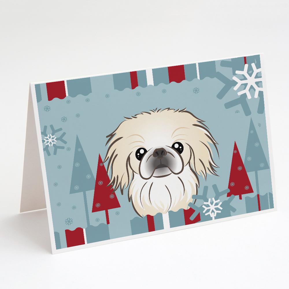 Buy this Winter Holiday Pekingese Greeting Cards and Envelopes Pack of 8