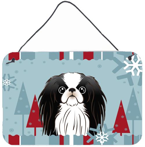 Winter Holiday Japanese Chin Wall or Door Hanging Prints BB1726DS812 by Caroline's Treasures