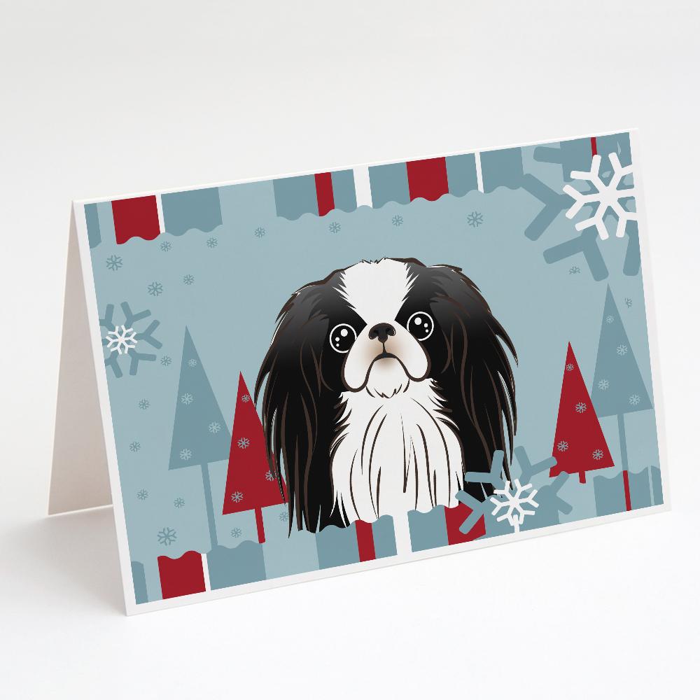 Buy this Winter Holiday Japanese Chin Greeting Cards and Envelopes Pack of 8
