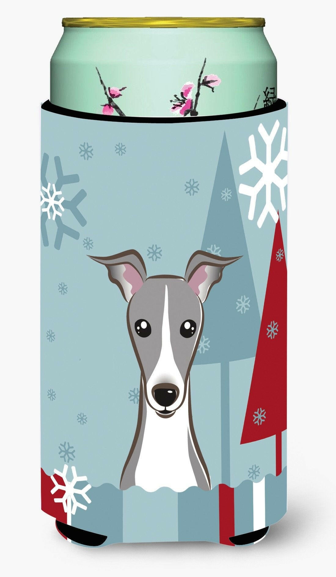 Winter Holiday Italian Greyhound Tall Boy Beverage Insulator Hugger BB1732TBC by Caroline's Treasures