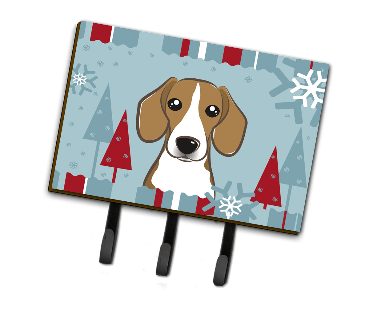 Winter Holiday Beagle Leash or Key Holder BB1735TH68