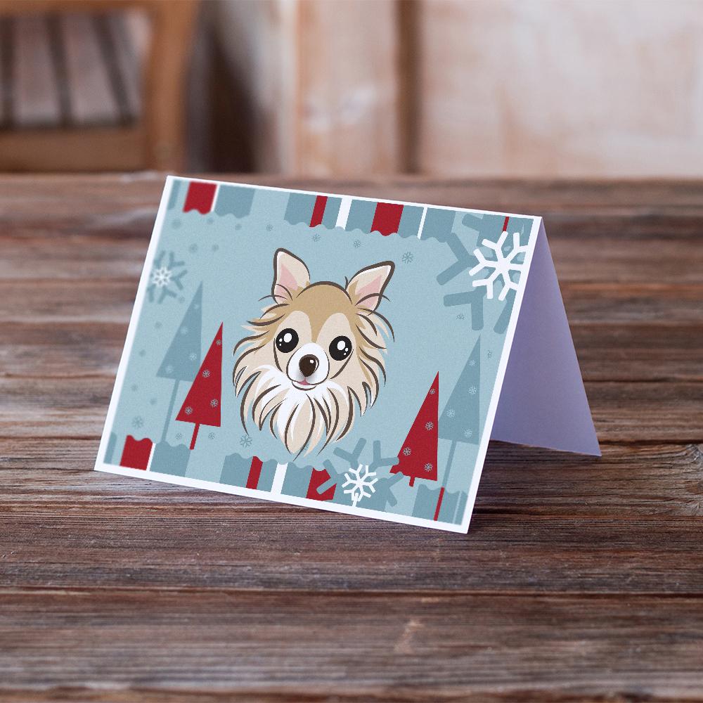 Buy this Winter Holiday Chihuahua Greeting Cards and Envelopes Pack of 8