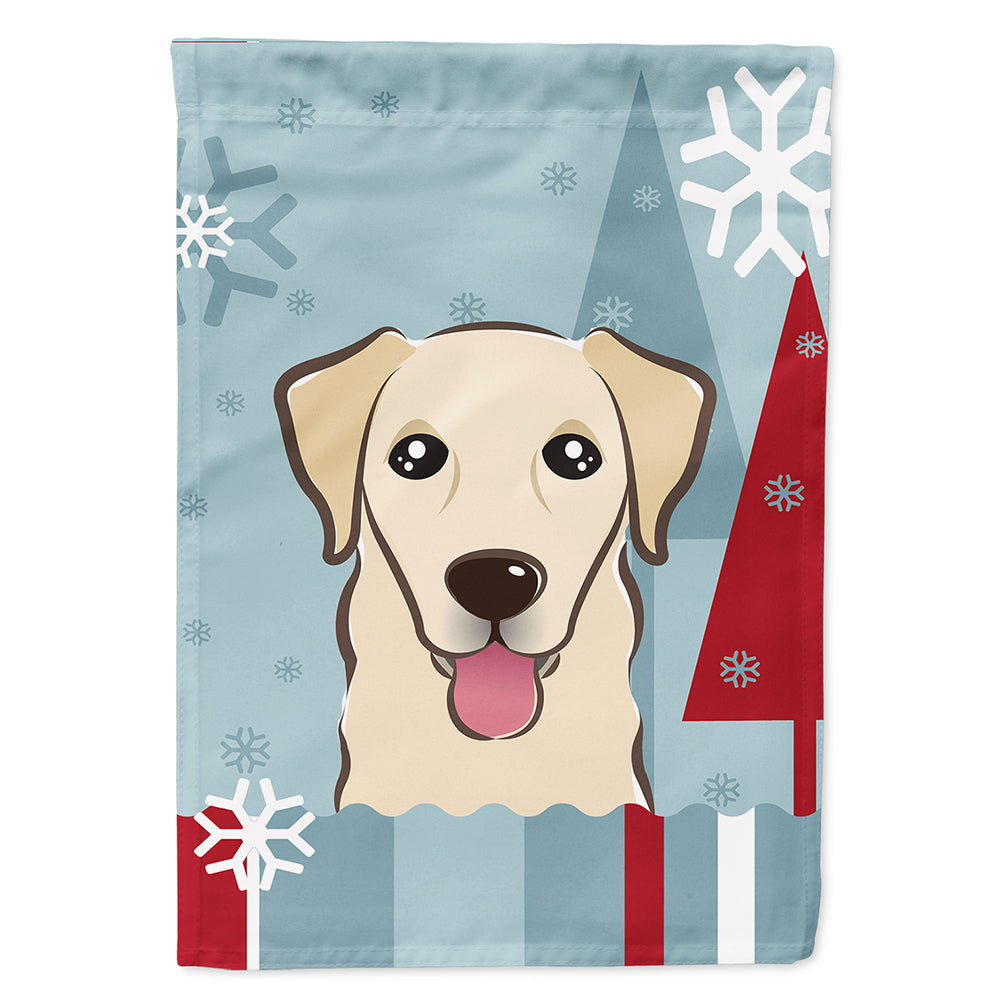 Winter Holiday Golden Retriever Flag Canvas House Size BB1748CHF