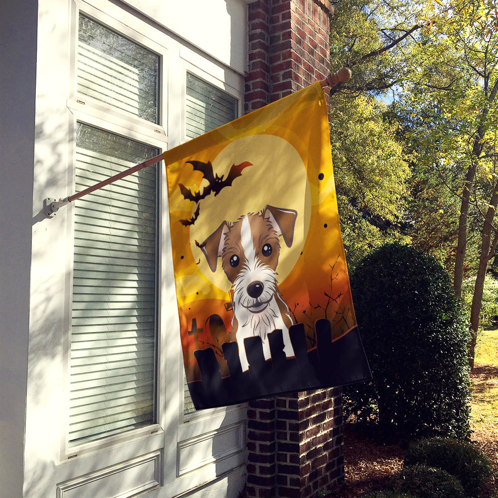 Halloween Jack Russell Terrier Flag Canvas House Size BB1760CHF