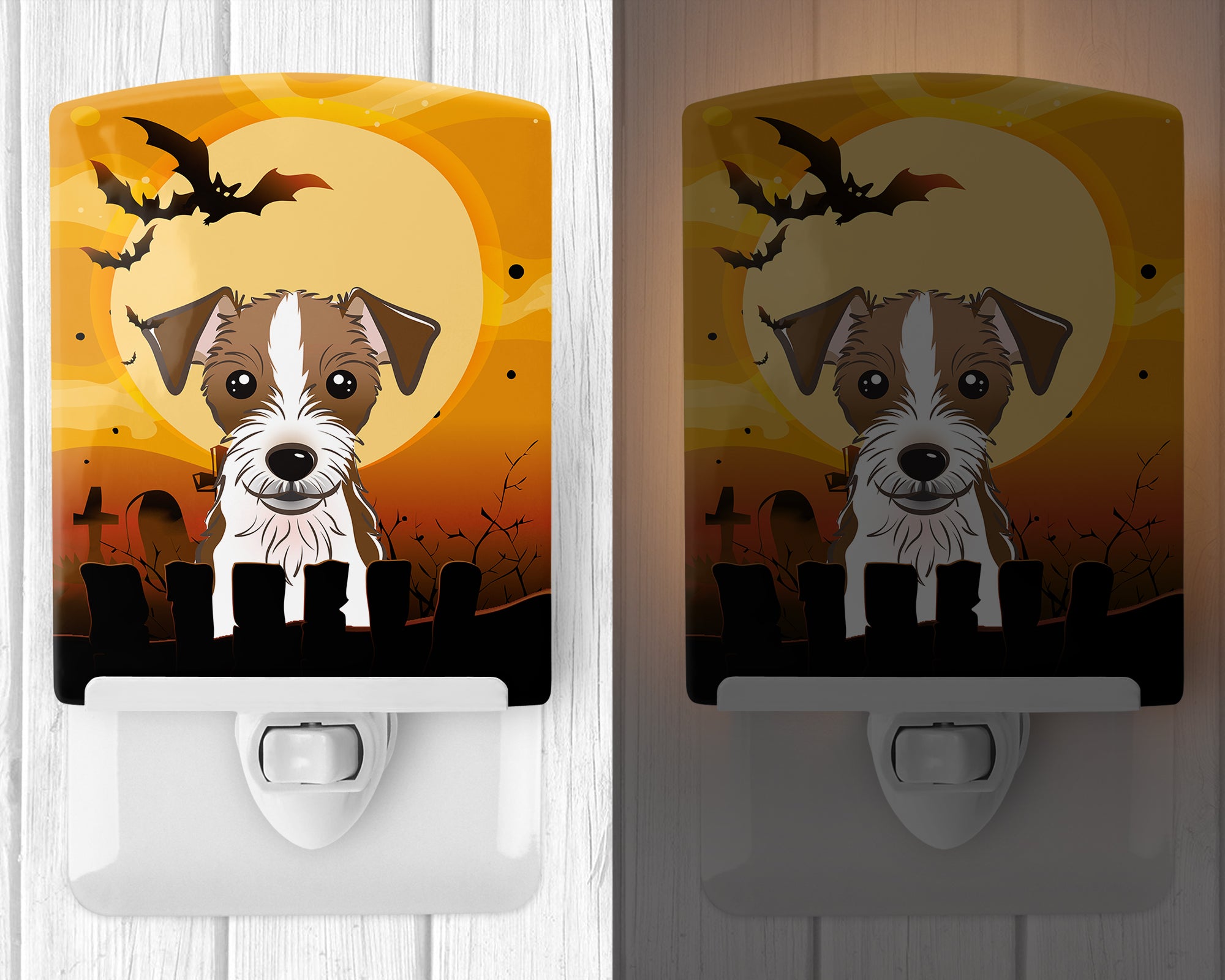 Halloween Jack Russell Terrier Ceramic Night Light BB1760CNL - the-store.com