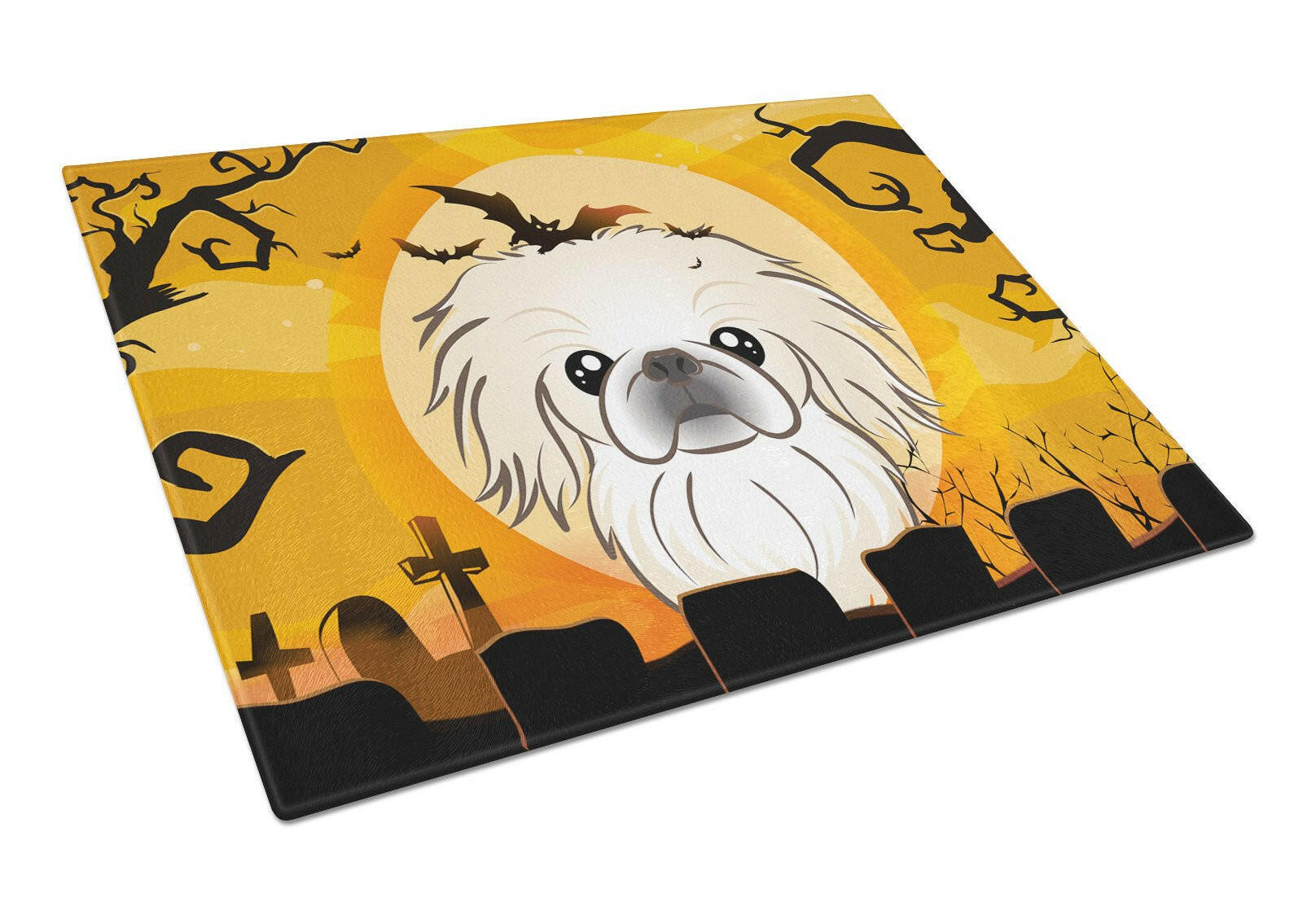 Halloween Pekingese Glass Cutting Board Large BB1779LCB by Caroline's Treasures