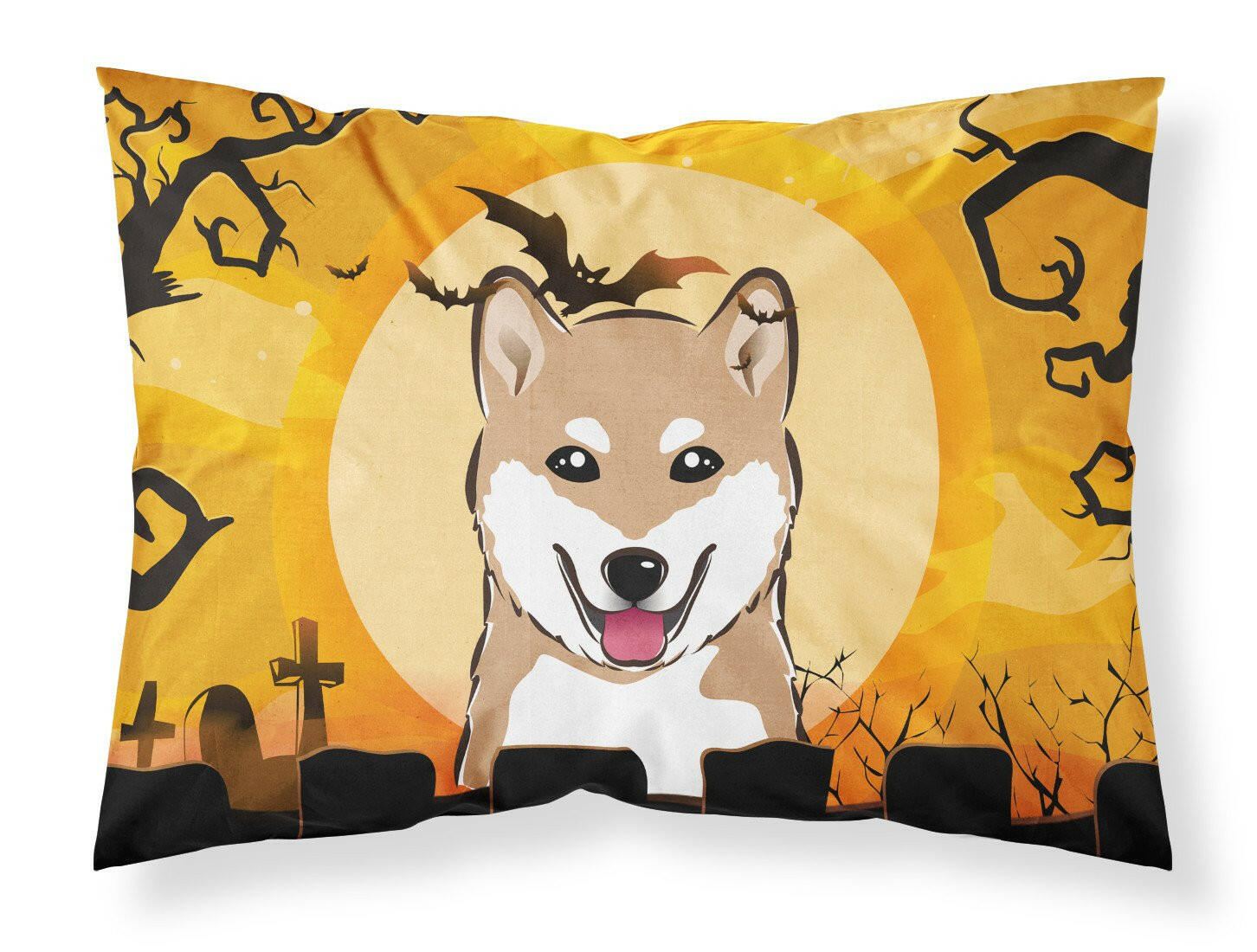 Halloween Shiba Inu Fabric Standard Pillowcase BB1783PILLOWCASE by Caroline's Treasures