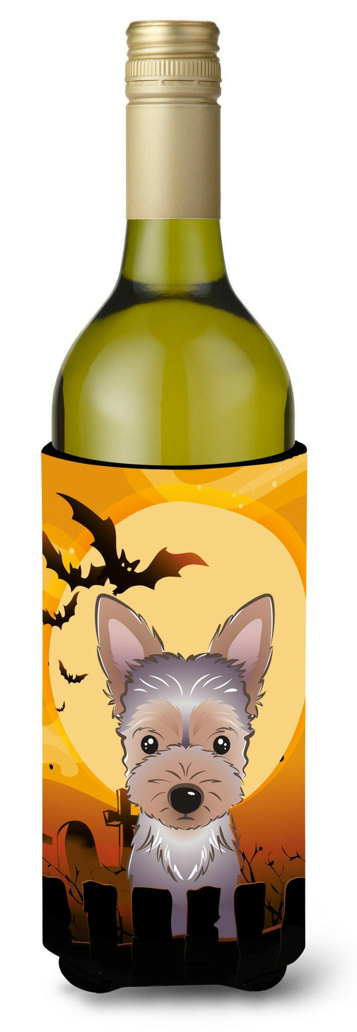 Halloween Yorkie Puppy Wine Bottle Beverage Insulator Hugger BB1790LITERK by Caroline's Treasures
