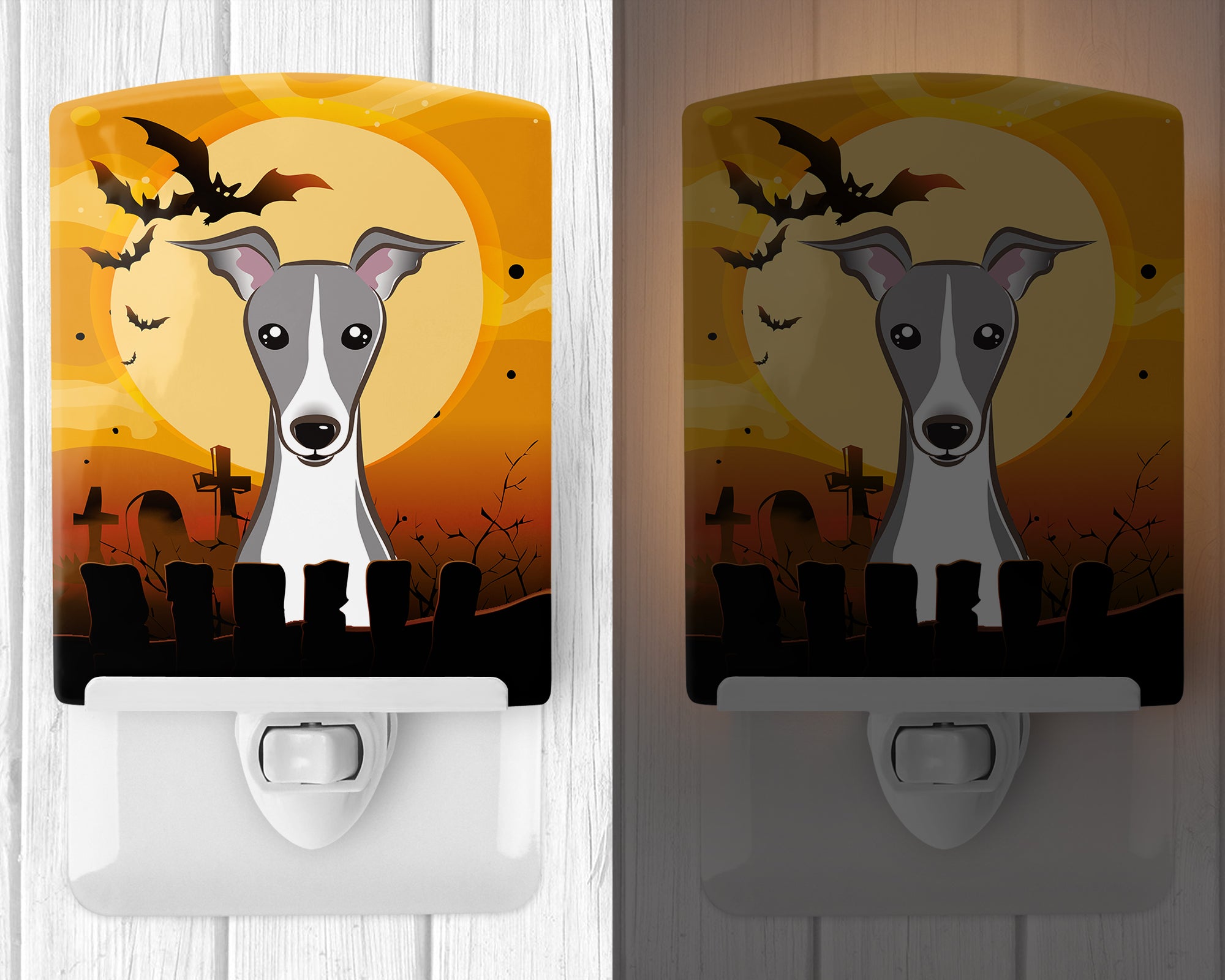Halloween Italian Greyhound Ceramic Night Light BB1794CNL - the-store.com