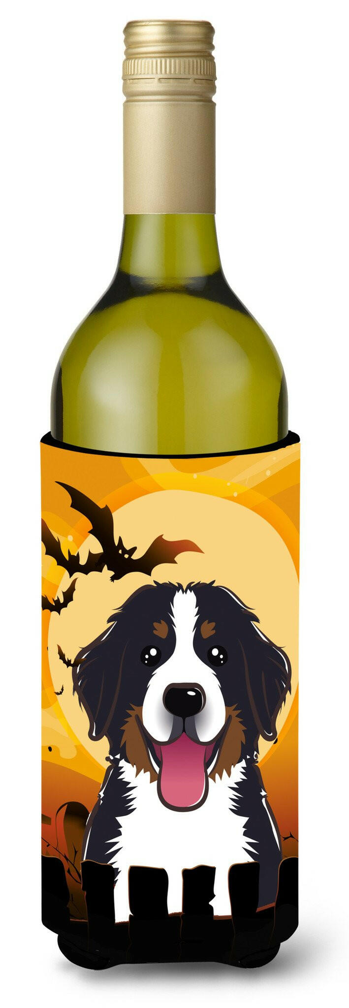 Halloween Bernese Mountain Dog Wine Bottle Beverage Insulator Hugger BB1795LITERK by Caroline's Treasures