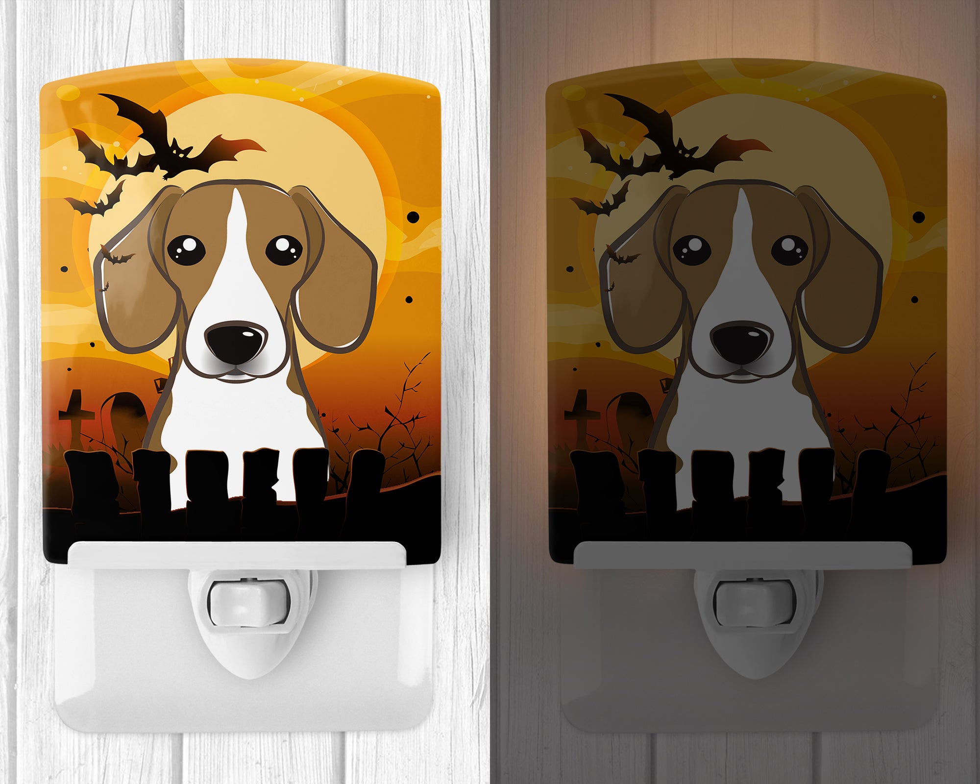 Halloween Beagle Ceramic Night Light BB1797CNL - the-store.com