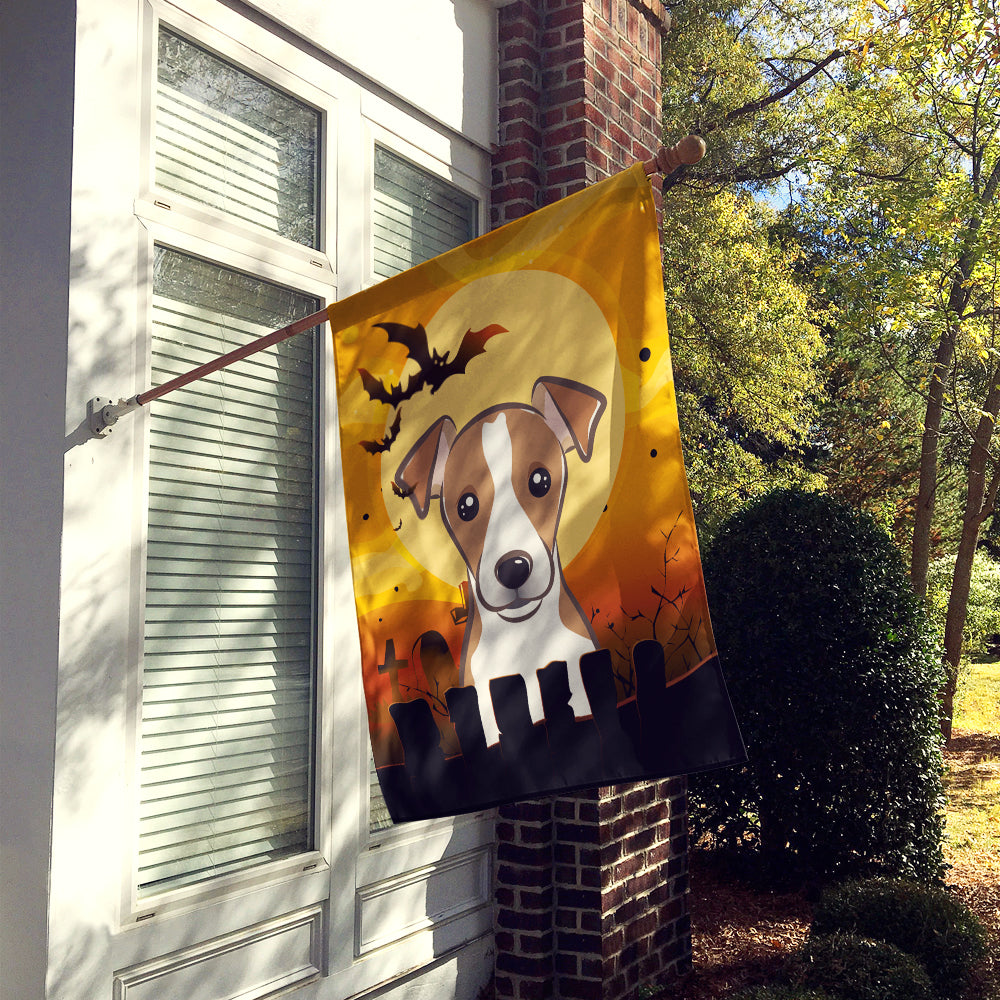 Halloween Jack Russell Terrier Flag Canvas House Size BB1818CHF