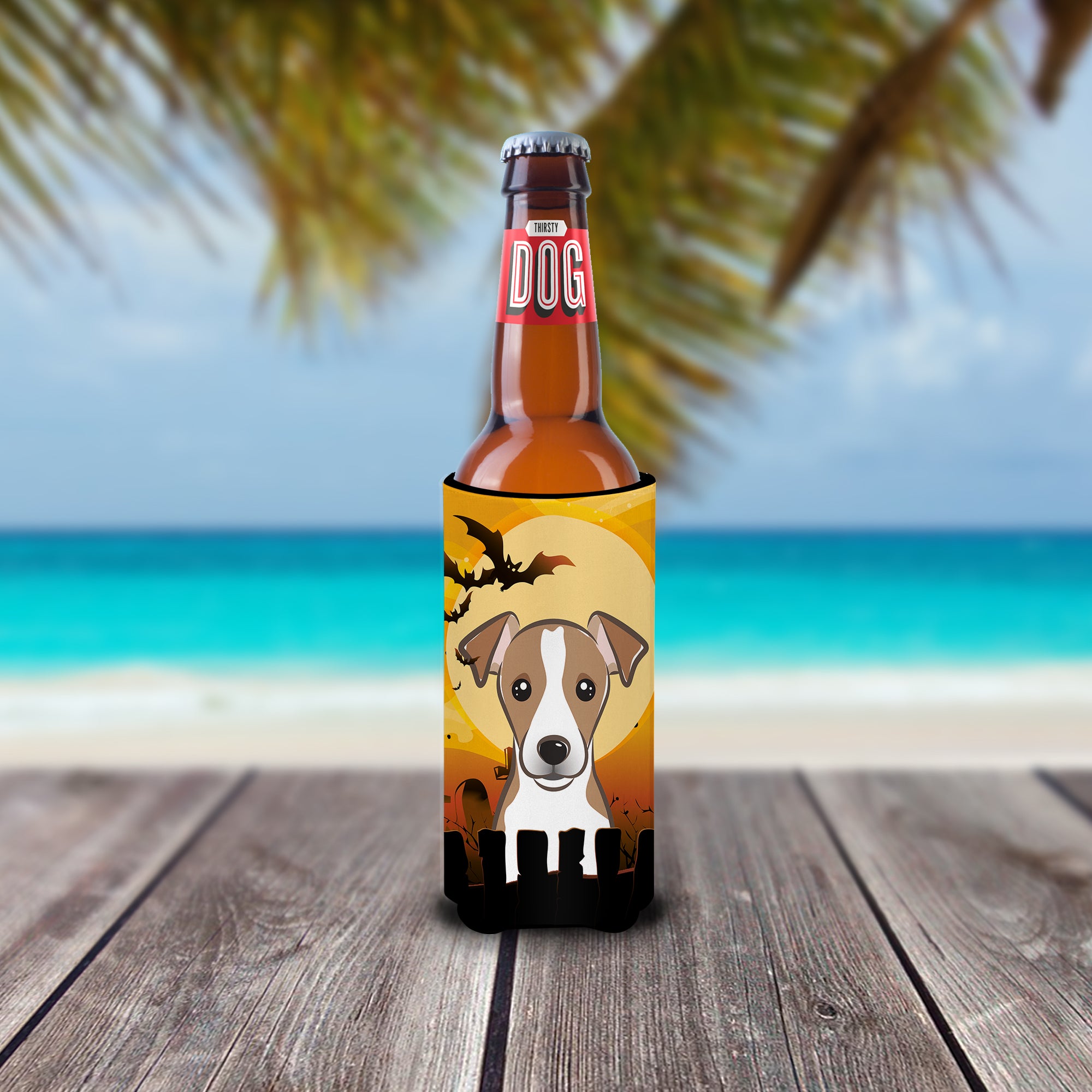Halloween Jack Russell Terrier Ultra Beverage Insulators for slim cans BB1818MUK