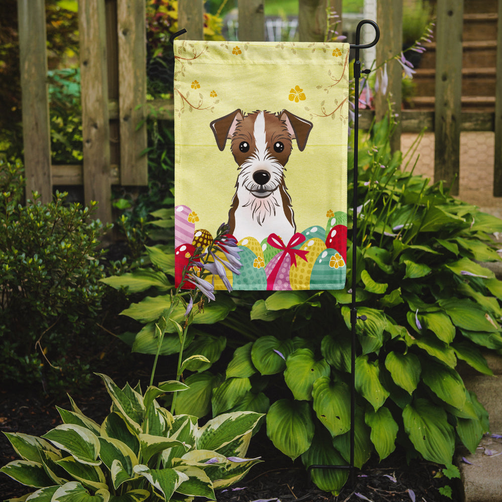 Jack Russell Terrier Easter Egg Hunt Flag Garden Size BB1884GF