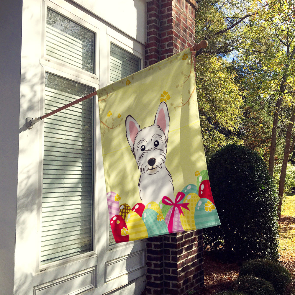 Westie Easter Egg Hunt Flag Canvas House Size BB1908CHF