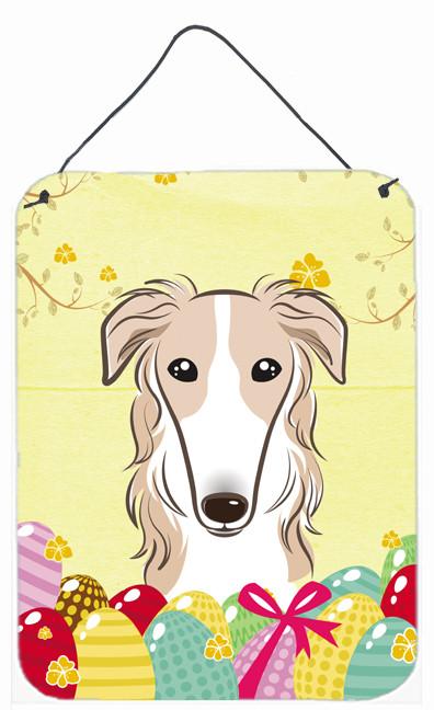 Borzoi Easter Egg Hunt Wall or Door Hanging Prints BB1910DS1216 by Caroline's Treasures