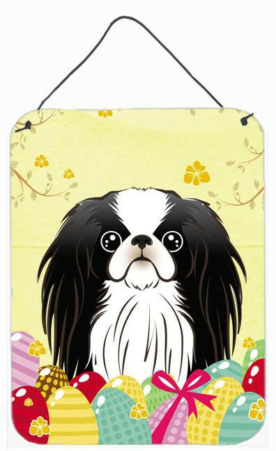Japanese Chin Easter Egg Hunt Wall or Door Hanging Prints BB1912DS1216 by Caroline's Treasures