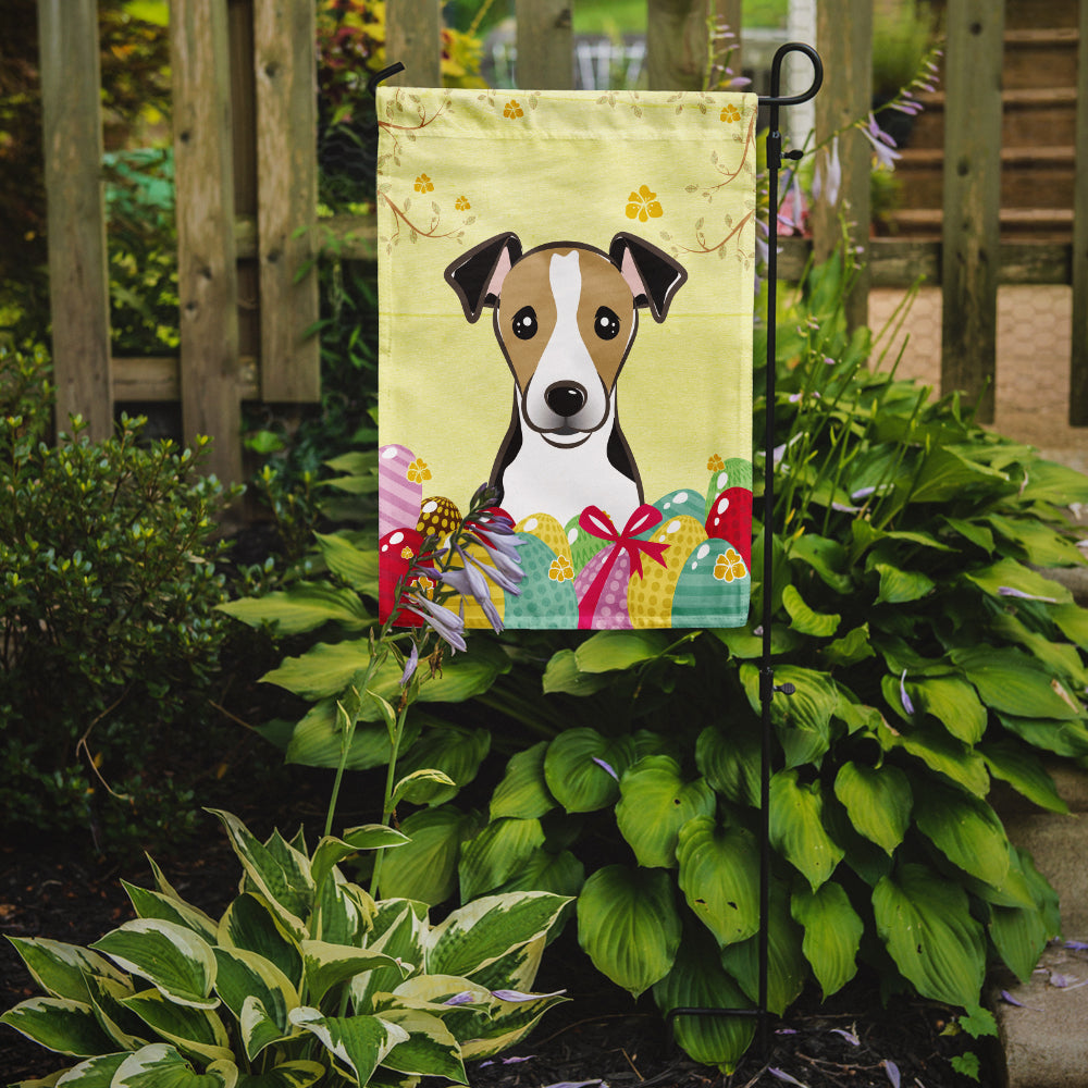 Jack Russell Terrier Easter Egg Hunt Flag Garden Size BB1943GF