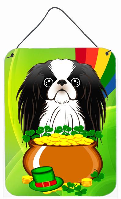 Japanese Chin St. Patrick's Day Wall or Door Hanging Prints BB1974DS1216 by Caroline's Treasures