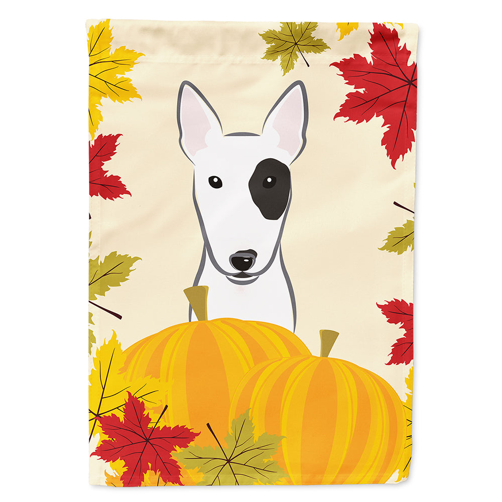 Bull Terrier Thanksgiving Flag Canvas House Size BB2015CHF