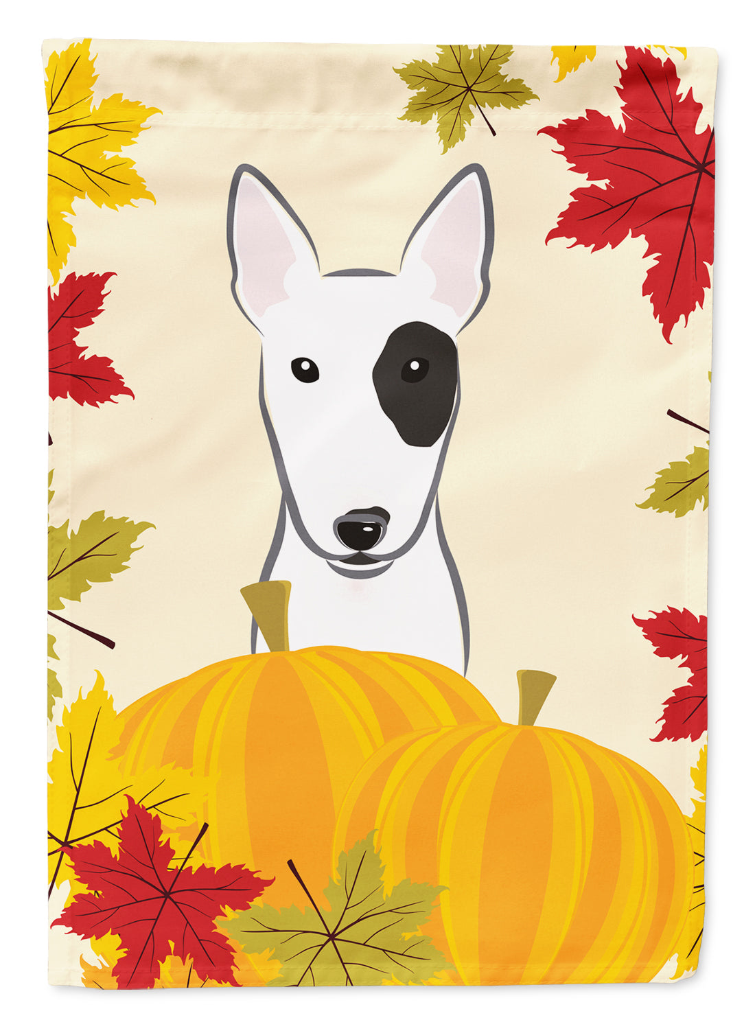 Bull Terrier Thanksgiving Flag Garden Size BB2015GF.