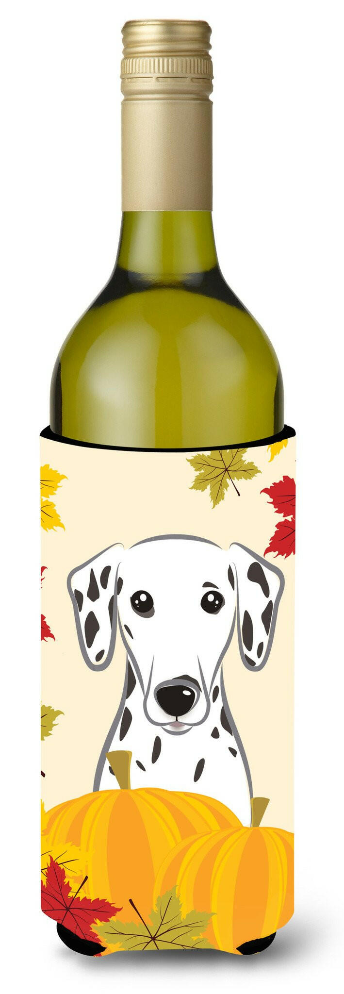 Dalmatian Thanksgiving Wine Bottle Beverage Insulator Hugger BB2016LITERK by Caroline's Treasures