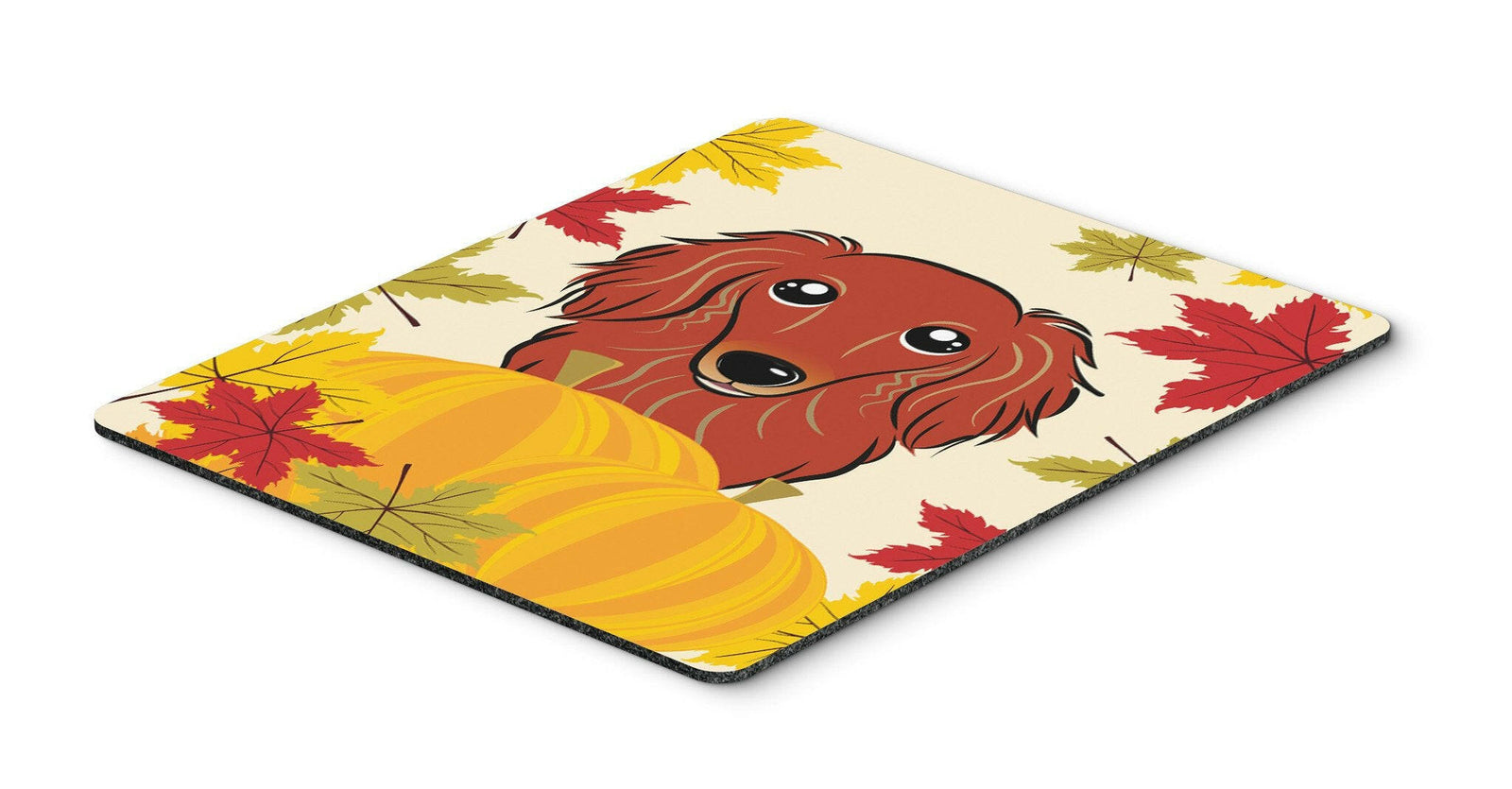 Longhair Red Dachshund Thanksgiving Mouse Pad, Hot Pad or Trivet BB2020MP by Caroline's Treasures