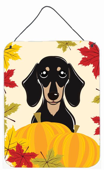 Smooth Black and Tan Dachshund Thanksgiving Wall or Door Hanging Prints BB2021DS1216 by Caroline's Treasures