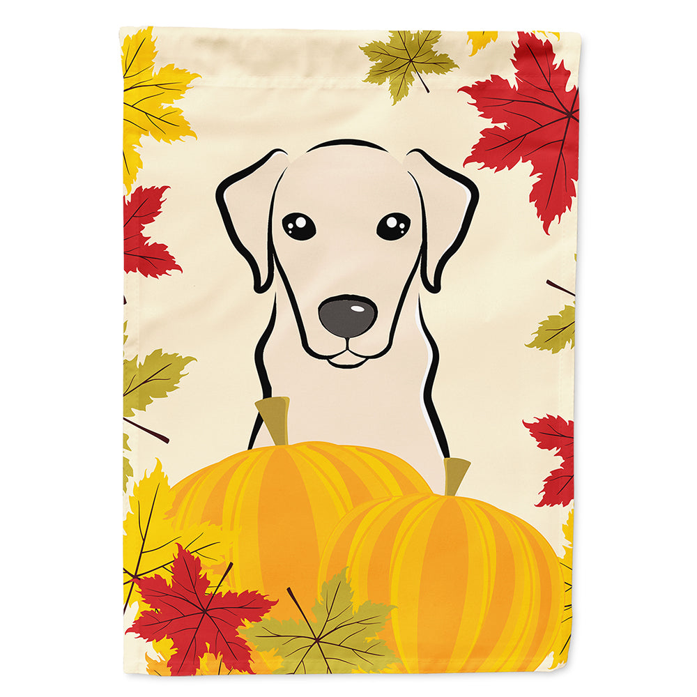Yellow Labrador Thanksgiving Flag Canvas House Size BB2028CHF