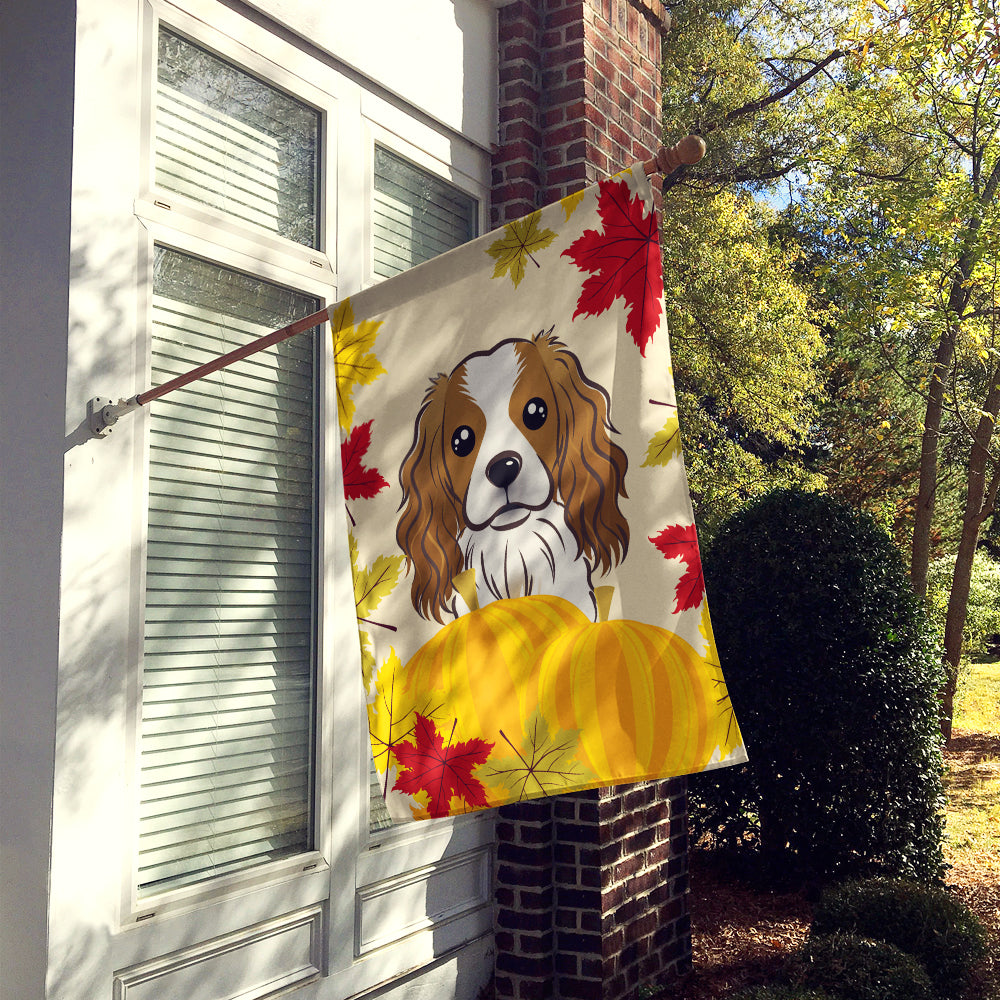 Cavalier Spaniel Thanksgiving Flag Canvas House Size BB2030CHF