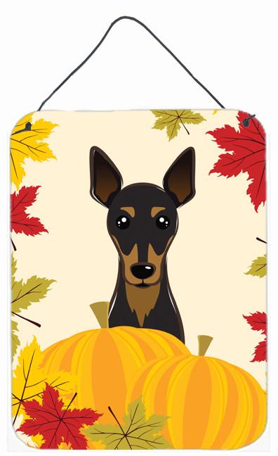 Min Pin Thanksgiving Wall or Door Hanging Prints BB2046DS1216 by Caroline's Treasures