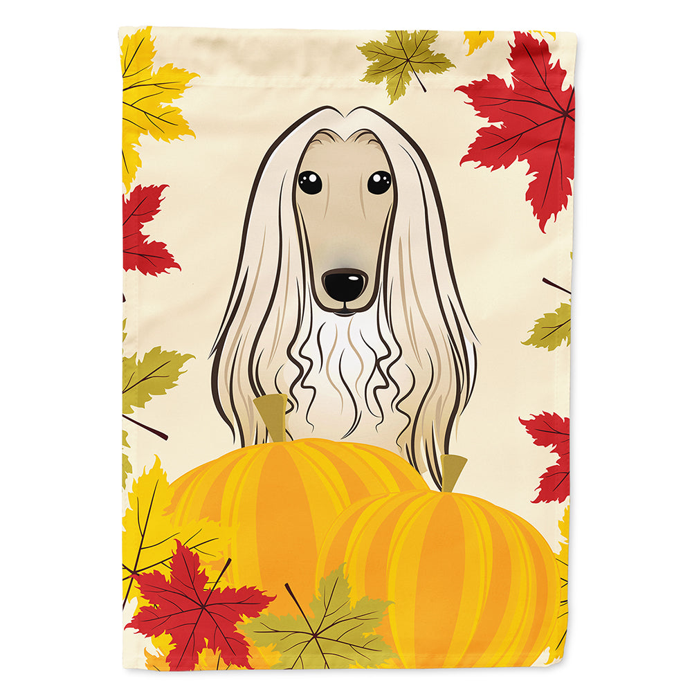Afghan Hound Thanksgiving Flag Canvas House Size BB2050CHF